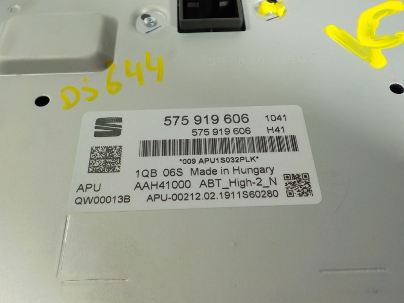 Recambio de pantalla multifuncion para cupra ateca 2.0tsi 4drive referencia OEM IAM  575919606 