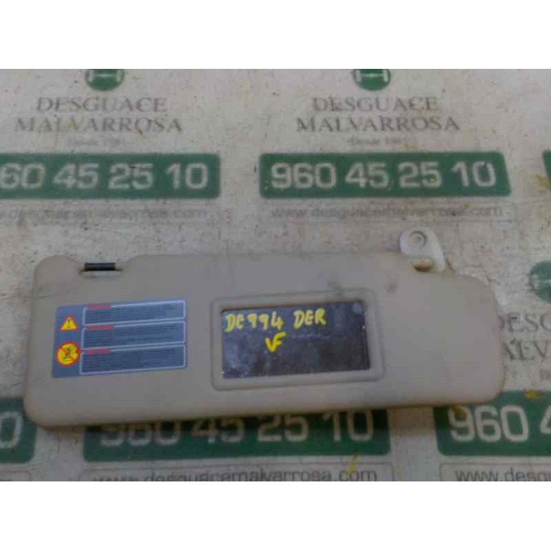 Recambio de parasol derecho para dacia duster 1.5 dci diesel fap cat referencia OEM IAM 964003003R  