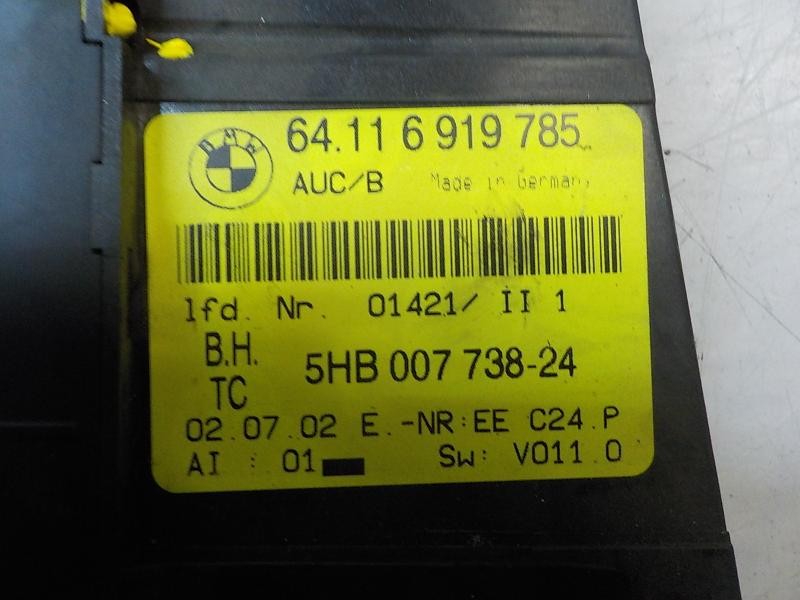 Recambio de mando climatizador para bmw serie 3 coupe (e46) 330 ci referencia OEM IAM 64116956319 64116919785 