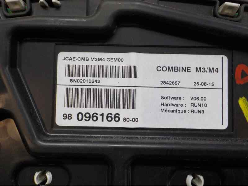 Recambio de cuadro instrumentos para citroën c-elysée exclusive referencia OEM IAM 9809616680 9809616680 SN02010242