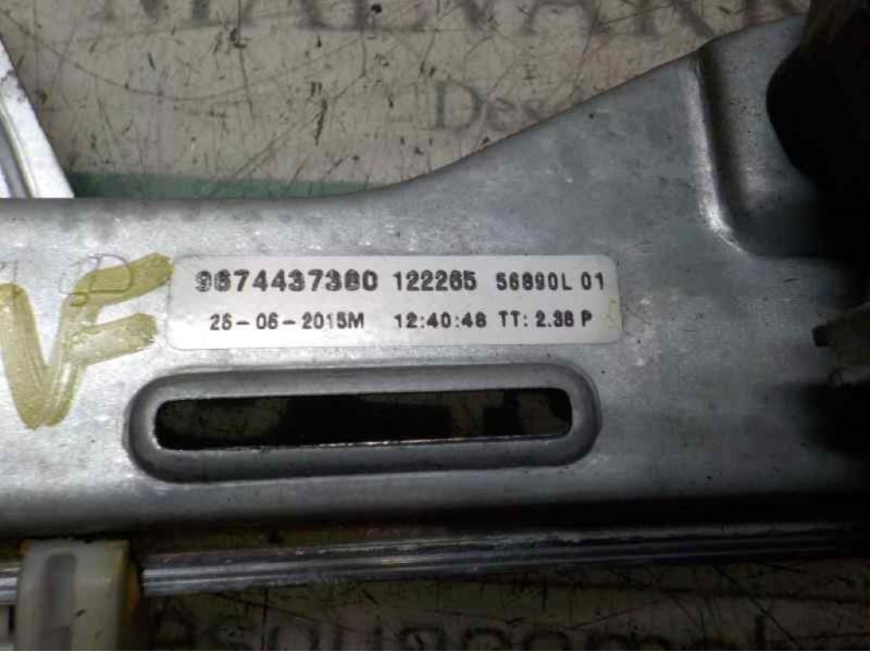 Recambio de elevalunas trasero izquierdo para citroën c-elysée exclusive referencia OEM IAM 9674437380 9674437380 