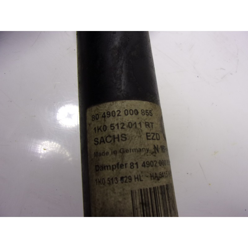Recambio de amortiguador trasero derecho para volkswagen golf v berlina (1k1) r32 referencia OEM IAM 1K0513029H 1K0512011R 