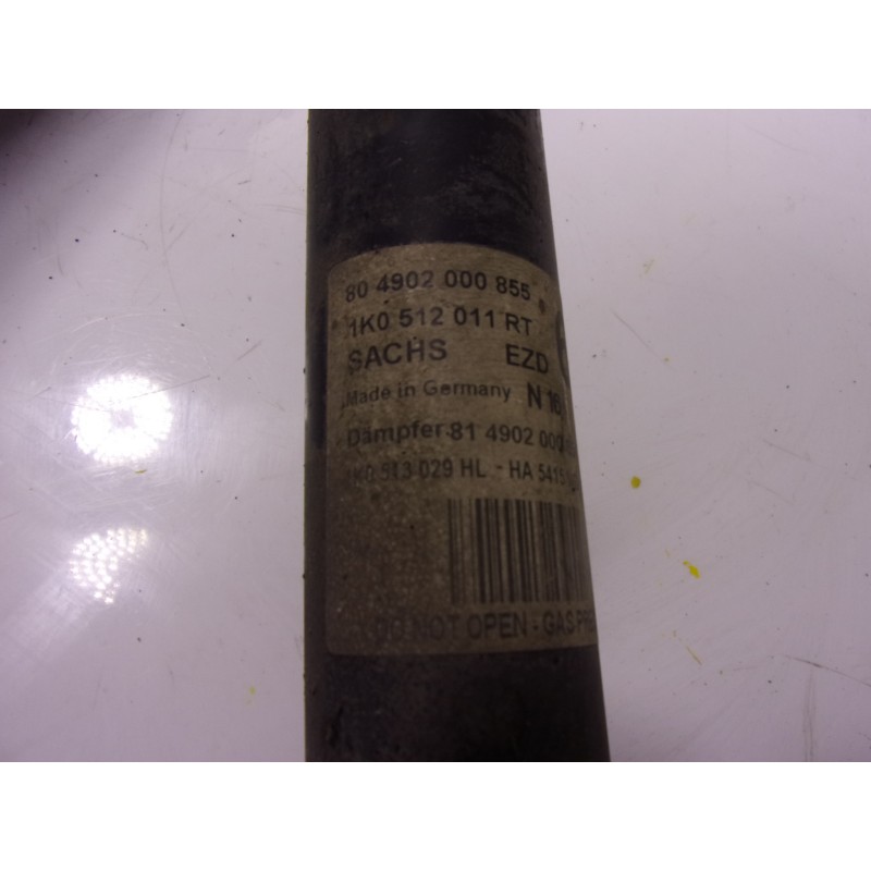 Recambio de amortiguador trasero izquierdo para volkswagen golf v berlina (1k1) r32 referencia OEM IAM 1K0513029H 1K0512011R 