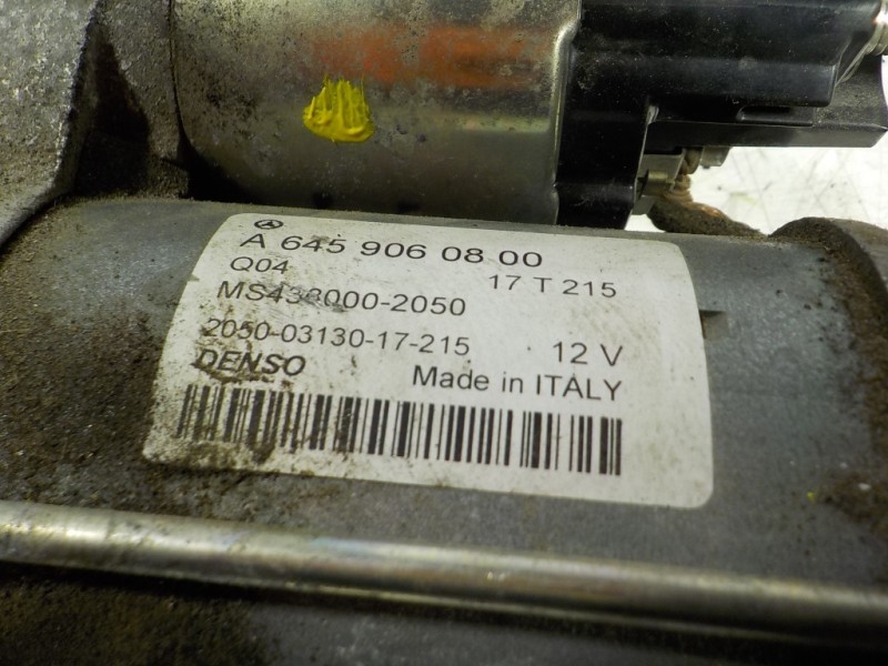 Recambio de motor arranque para mercedes-benz clase a (w176) 2.1 cdi cat referencia OEM IAM  A6459060800 