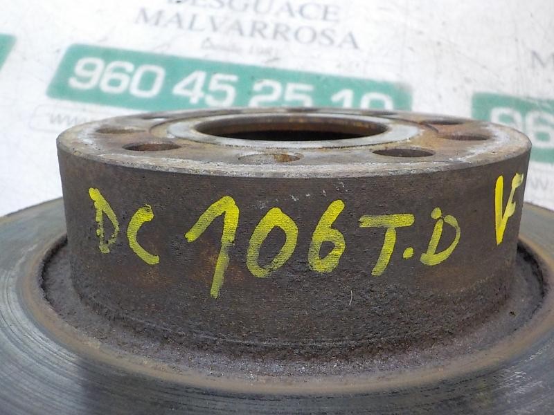 Recambio de disco freno trasero para volkswagen golf vi (5k1) rabbit bluemotion referencia OEM IAM 1K0615601AB  