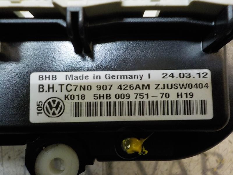 Recambio de mando calefaccion / aire acondicionado para volkswagen golf vi (5k1) rabbit bluemotion referencia OEM IAM 7N0907426A