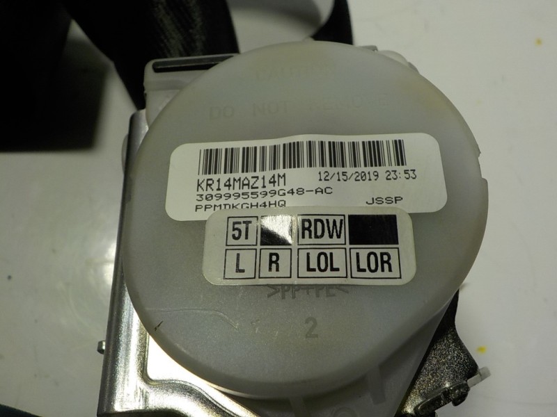 Recambio de cinturon seguridad trasero izquierdo para audi a1 sportback (gba) 1.0 tfsi referencia OEM IAM 82A857805ABV04 82A8578