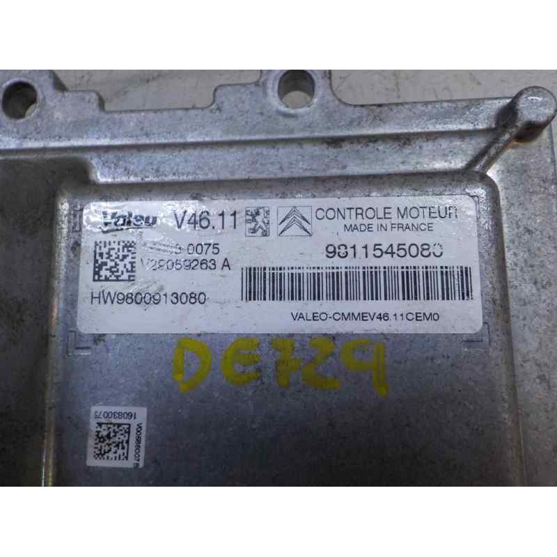 Recambio de centralita motor uce para citroën c-elysée 1.2 12v vti referencia OEM IAM 1613425780  