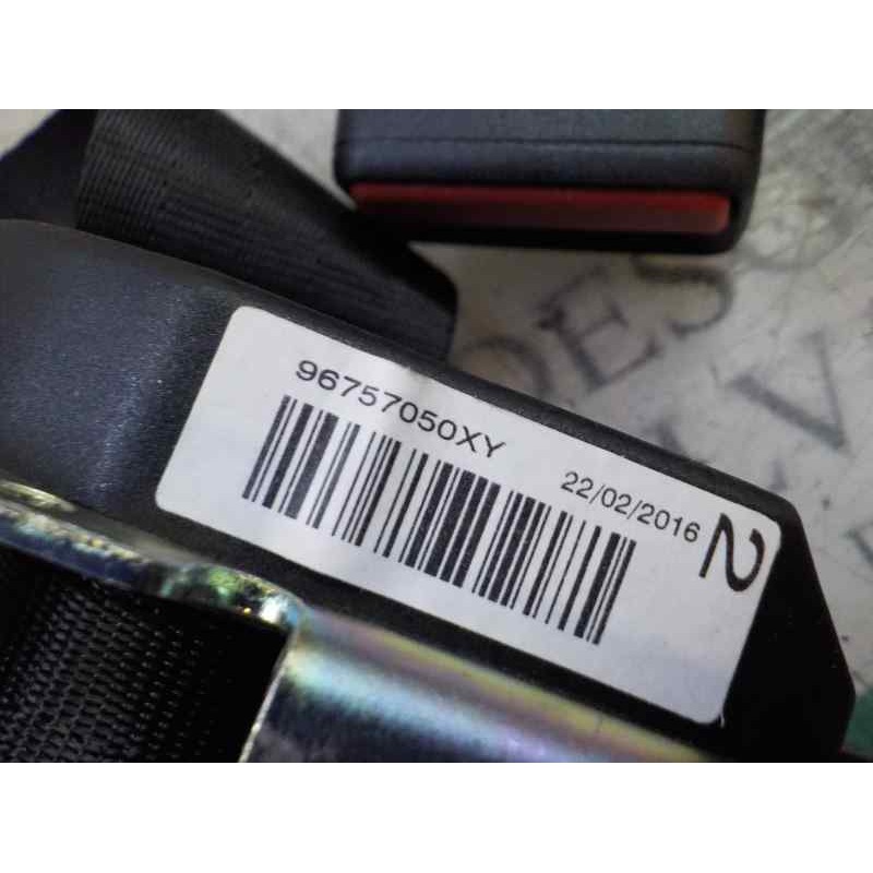 Recambio de cinturon seguridad trasero izquierdo para citroën c-elysée 1.2 12v vti referencia OEM IAM 96757050XY  