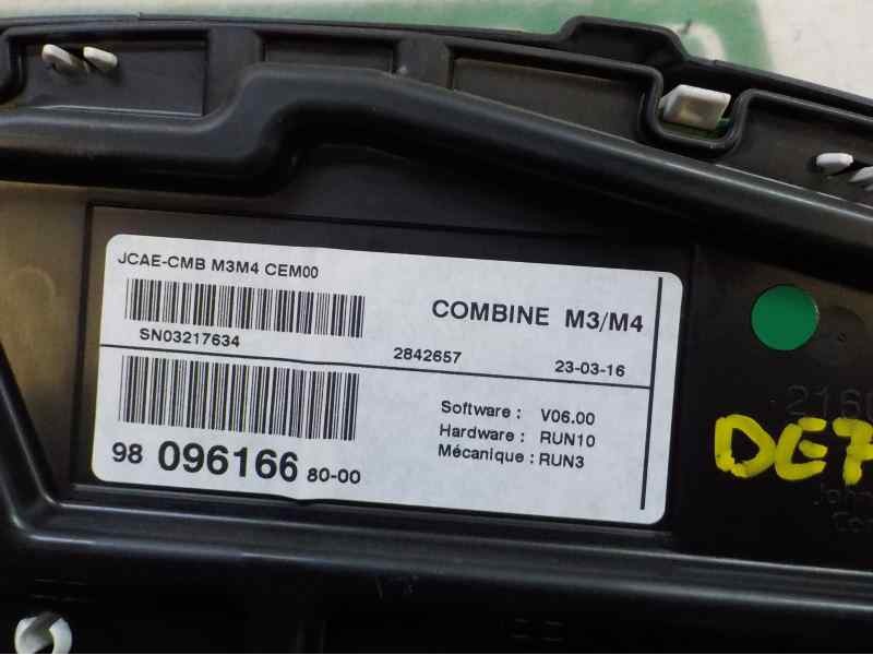 Recambio de cuadro instrumentos para citroën c-elysée 1.2 12v vti referencia OEM IAM 9809616680  