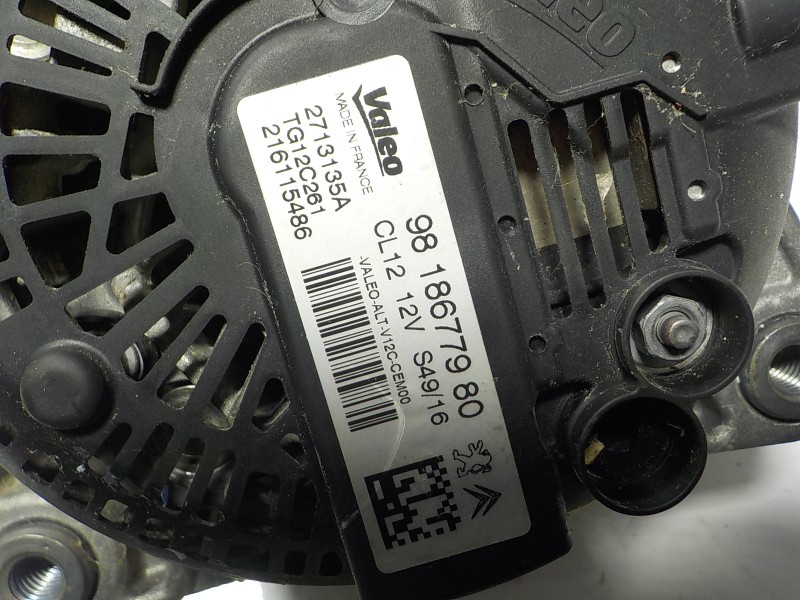 Recambio de alternador para peugeot 308 allure referencia OEM IAM  9818677980 