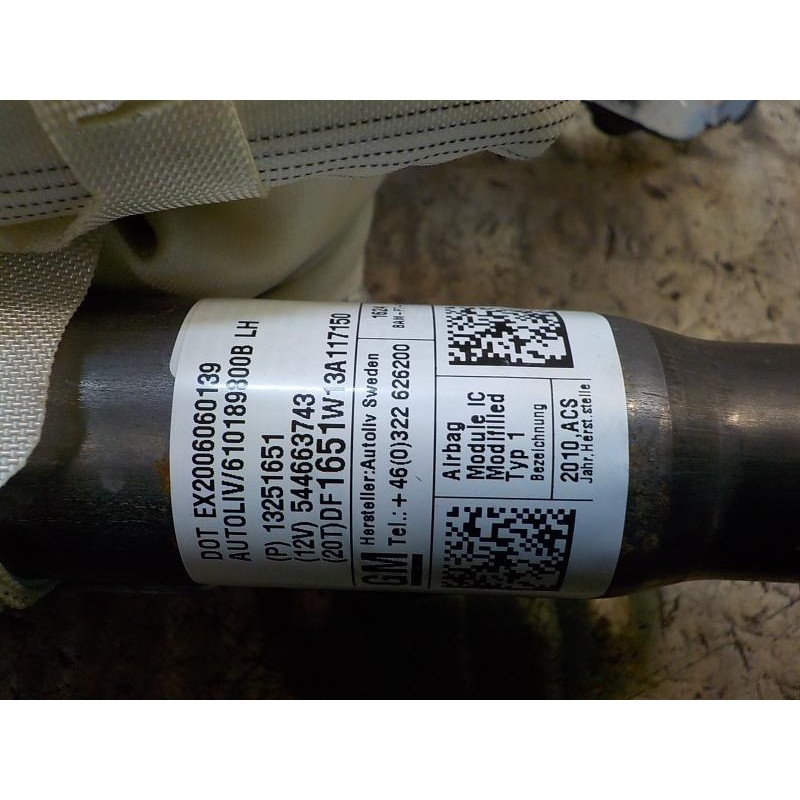 Recambio de airbag cortina delantero izquierdo para chevrolet cruze 2.0 diesel cat referencia OEM IAM   