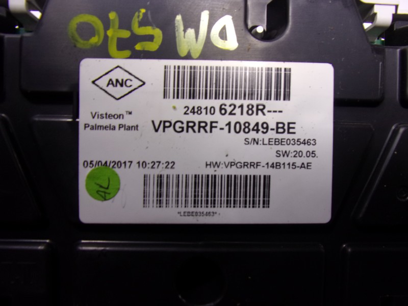 Recambio de cuadro instrumentos para renault clio iv 1.5 dci diesel fap referencia OEM IAM  248106218R 