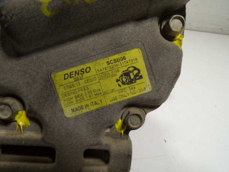 Recambio de compresor aire acondicionado para fiat panda (319) 1.2 cat referencia OEM IAM 51747318 5A787520051747318 