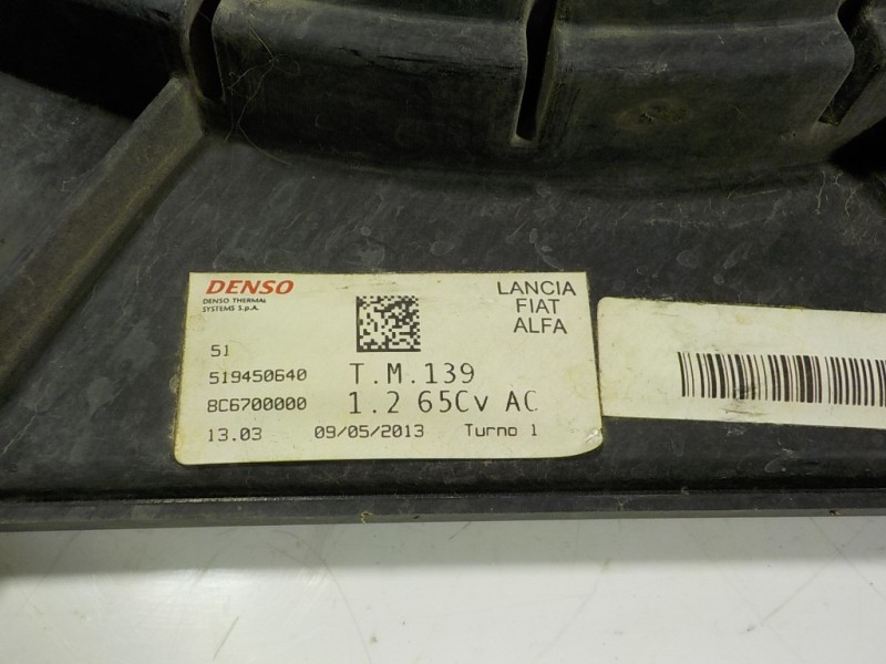 Recambio de electroventilador para fiat panda (319) 1.2 cat referencia OEM IAM 51988121 519450640 