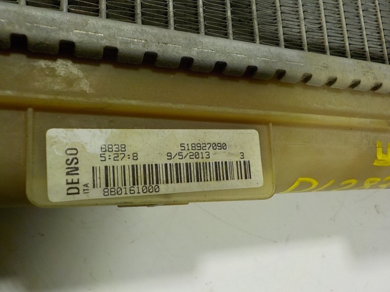 Recambio de radiador agua para fiat panda (319) 1.2 cat referencia OEM IAM 51939068 518927090 