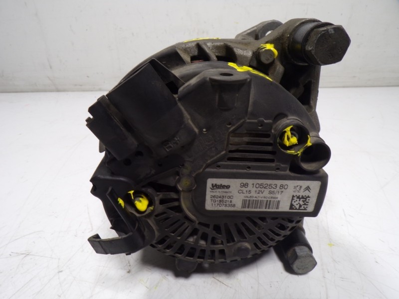 Recambio de alternador para peugeot 208 1.6 blue-hdi fap referencia OEM IAM 9810525380 9810525380 