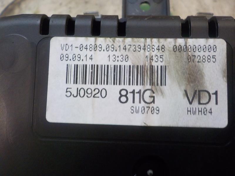 Recambio de cuadro instrumentos para skoda fabia (5j2 ) 1.2 12v referencia OEM IAM 5J0920811G 5J0920811G 