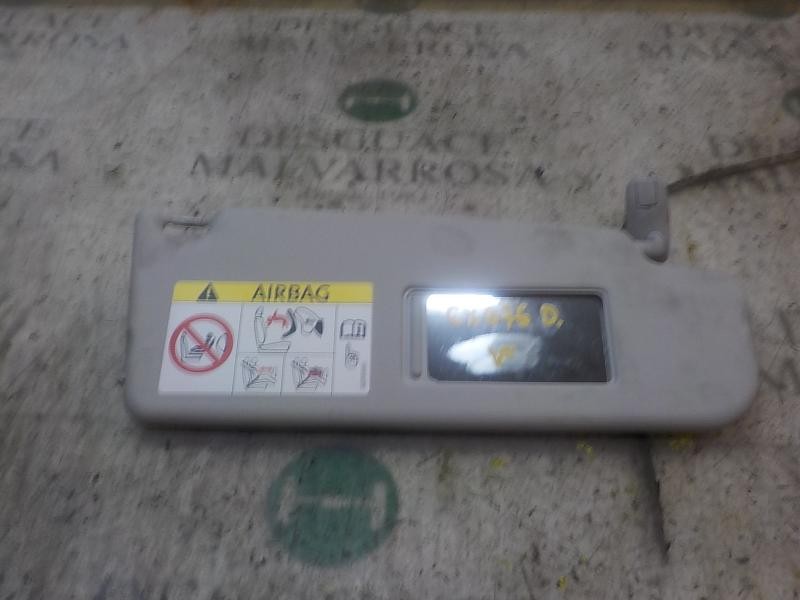 Recambio de parasol derecho para skoda fabia (5j2 ) 1.2 12v referencia OEM IAM 5J1857552AD2F4  