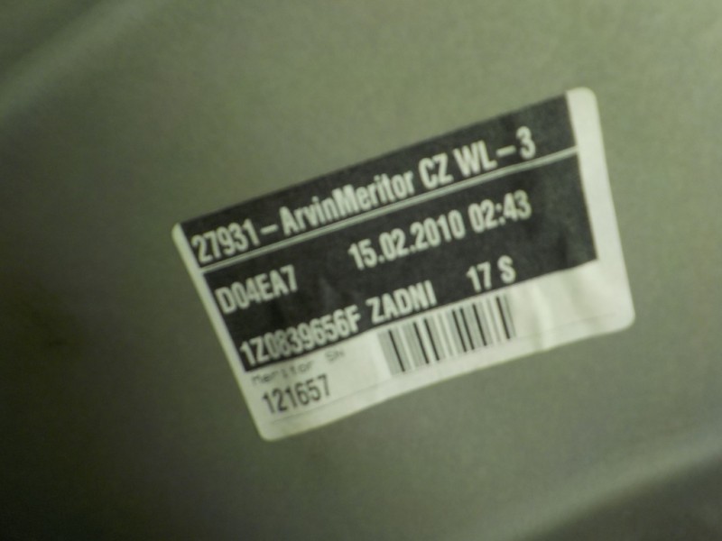 Recambio de elevalunas trasero derecho para skoda octavia berlina (1z3) 1.4 16v tsi referencia OEM IAM 1Z0839462A 1Z0839656F 