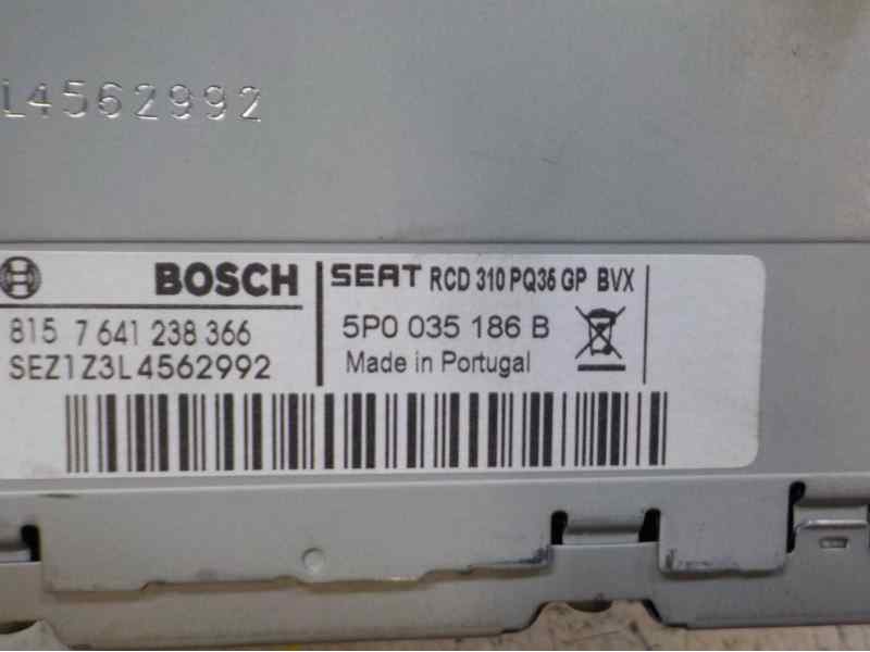 Recambio de sistema audio / radio cd para seat leon (1p1) 1.6 tdi referencia OEM IAM   