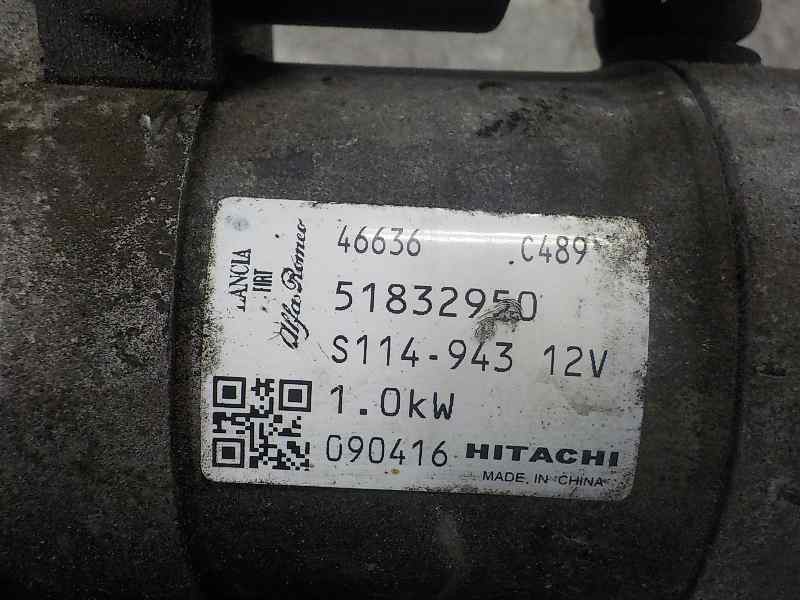 Recambio de motor arranque para fiat bravo (198) 1.4 16v turbo referencia OEM IAM  HITACHI 51832950 