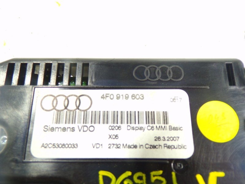 Recambio de pantalla multifuncion para audi q7 (4l) 3.0 tdi referencia OEM IAM 4F0919603 4F0919603 A2C53080033