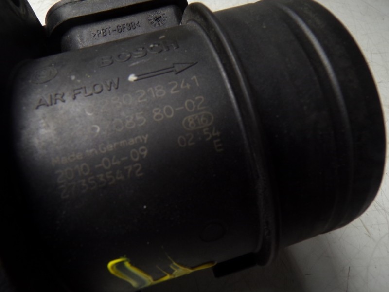 Recambio de caudalimetro para mini mini (r56) cooper s referencia OEM IAM 13627597085 V75970858002 0280218241