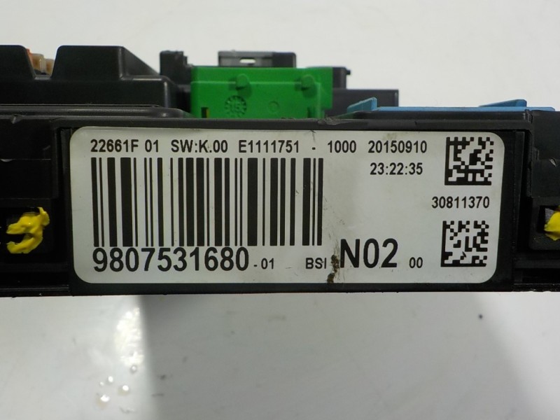 Recambio de caja reles / fusibles para peugeot 208 1.6 blue-hdi fap referencia OEM IAM 1611427780 9807531680 30811370