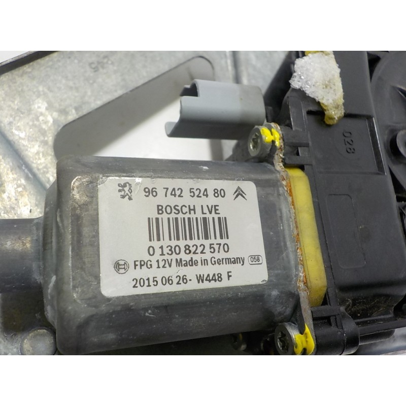 Recambio de elevalunas delantero izquierdo para peugeot 208 1.6 blue-hdi fap referencia OEM IAM 9673155280 9674252480 0130822570