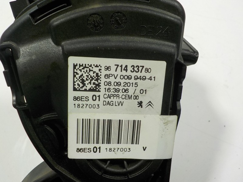 Recambio de potenciometro pedal para peugeot 208 1.6 blue-hdi fap referencia OEM IAM 1601CW 9671433780 6PV00994941
