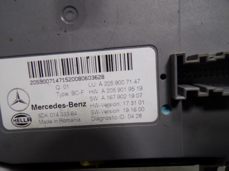 Recambio de modulo electronico para mercedes-benz clase glc (w253) 2.0 cgi cat referencia OEM IAM  A2059007147 