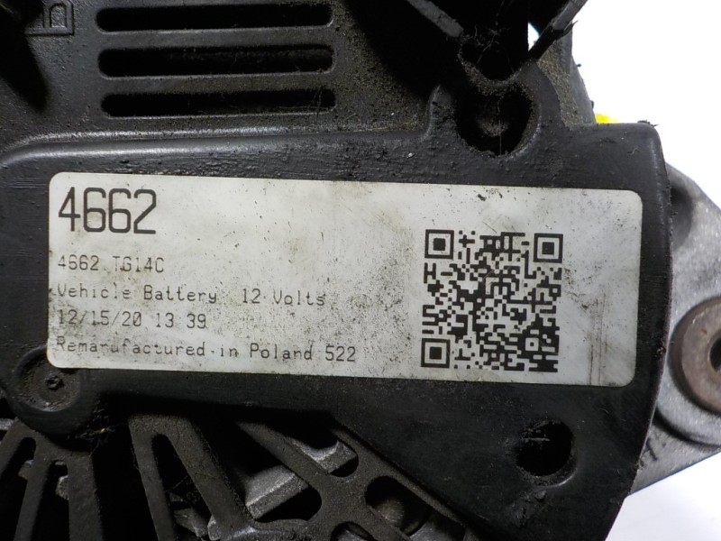 Recambio de alternador para skoda rapid 1.6 tdi dpf referencia OEM IAM  4662TG14C 