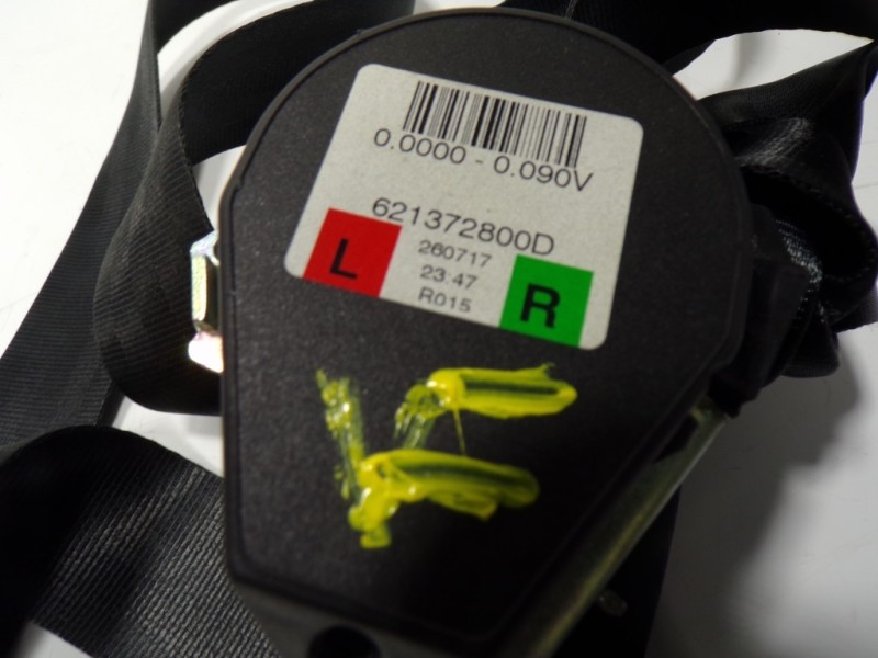 Recambio de cinturon seguridad trasero derecho para skoda rapid 1.6 tdi dpf referencia OEM IAM 5JH857447CRAA 621372800D 