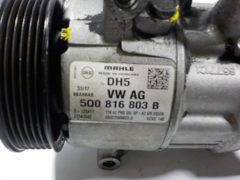 Recambio de compresor aire acondicionado para skoda rapid 1.6 tdi dpf referencia OEM IAM 5Q0816803D 5Q0816803B 