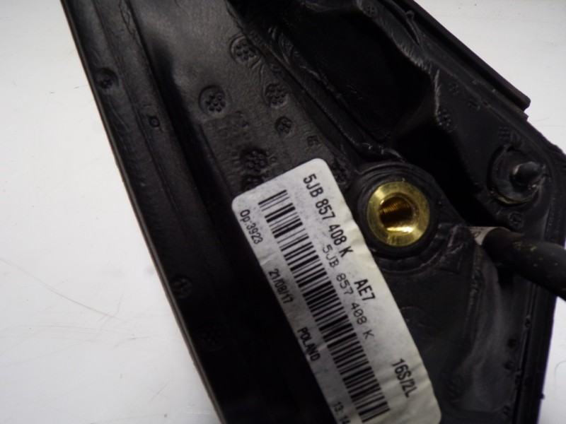 Recambio de espejo derecho para skoda rapid 1.6 tdi dpf referencia OEM IAM 5JB857508E9B9 5JB857408K 