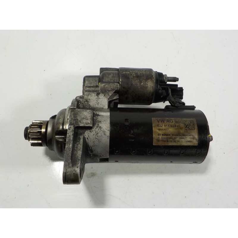 Recambio de motor arranque para skoda rapid 1.6 tdi dpf referencia OEM IAM 02Z911024H 02Z911024H 18082017