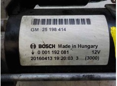 Recambio de motor arranque para opel corsa e 1.4 referencia OEM IAM  25198414  2