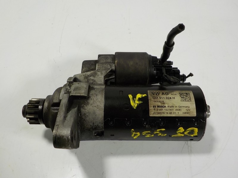 Recambio de motor arranque para seat toledo (kg3) 1.6 tdi referencia OEM IAM 02Z911024H 02Z911024H 0001153007