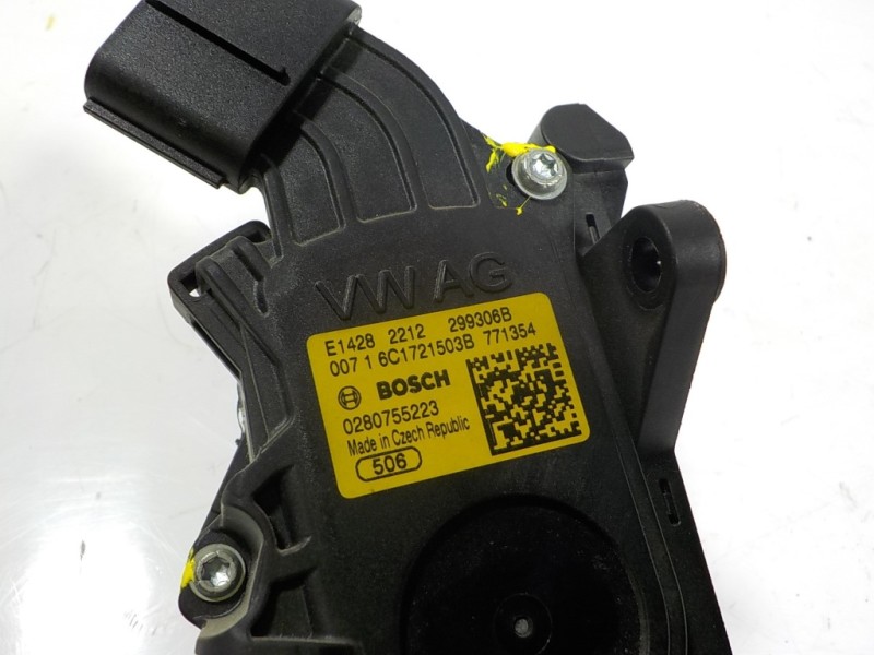 Recambio de potenciometro pedal para volkswagen polo (6c1) 1.4 tdi referencia OEM IAM 6C1721503B 6C1721503B 