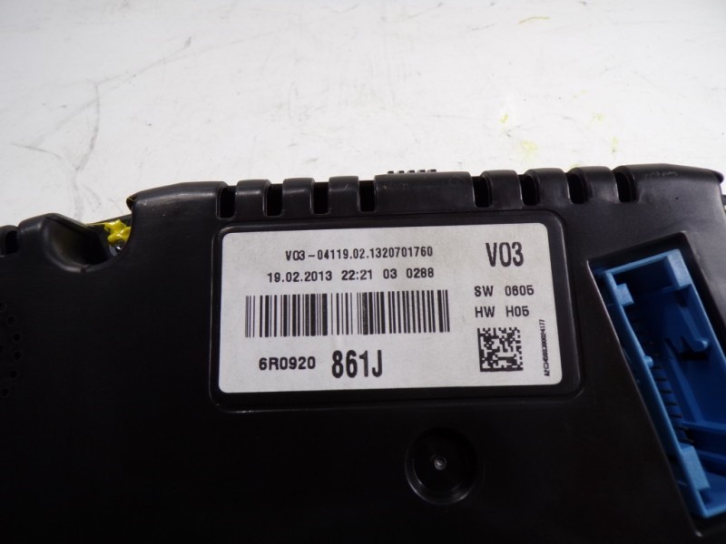 Recambio de cuadro instrumentos para volkswagen polo (6r1) 1.6 tdi referencia OEM IAM 6R0920861JX 6R0920861J 
