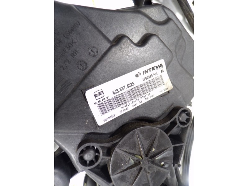 Recambio de elevalunas delantero derecho para seat ibiza sc (6j1) 1.6 tdi referencia OEM IAM 6J3837462 6J3837402E 