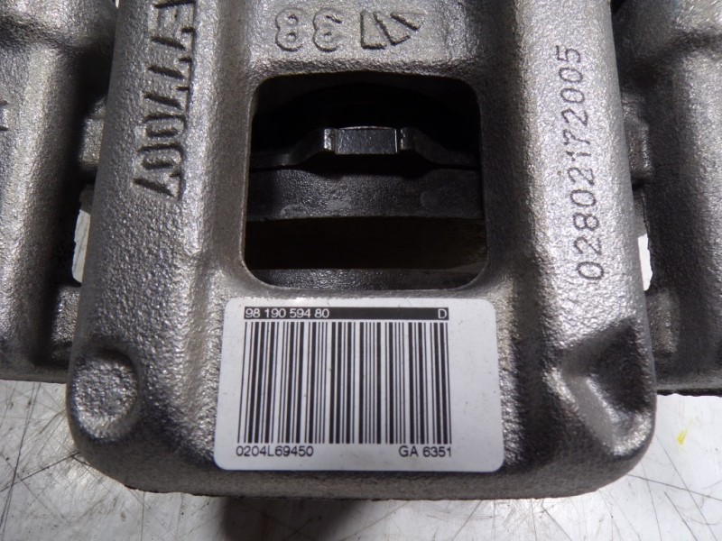 Recambio de pinza freno trasera derecha para toyota proace city 1.2 12v referencia OEM IAM  9819059480 