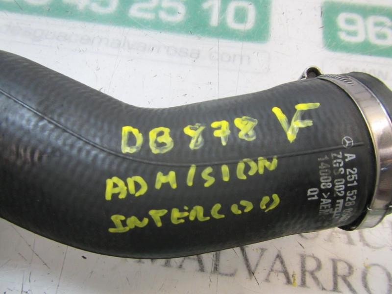 Recambio de tubo intercooler para mercedes-benz clase r (w251) 3.0 cdi cat referencia OEM IAM A2515280382 A2515280382 