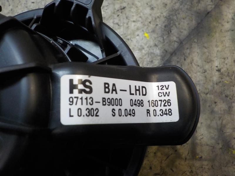 Recambio de motor calefaccion para hyundai i10 1.0 cat referencia OEM IAM 97113B9000 97113B9000 