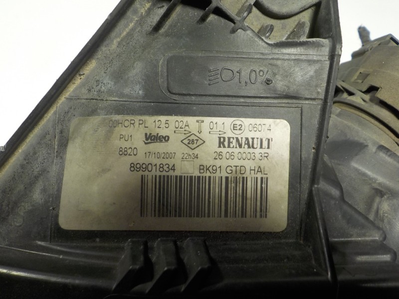 Recambio de faro izquierdo para renault laguna iii 1.5 dci diesel referencia OEM IAM 260600038R 260600033R 