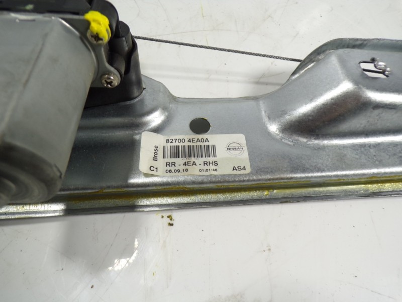 Recambio de elevalunas trasero derecho para nissan qashqai (j11) 1.2 16v cat referencia OEM IAM 827004EA0A 827004EA0A 