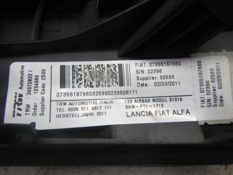 Recambio de airbag lateral delantero izquierdo para fiat punto (evo) (199) dynamic referencia OEM IAM 735519766 07855197660 0785