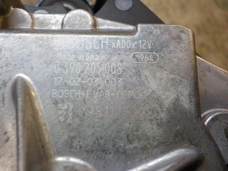 Recambio de motor limpia trasero para citroën c3 business referencia OEM IAM 9811259980  