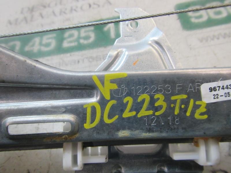 Recambio de elevalunas trasero izquierdo para citroën c-elysée exclusive referencia OEM IAM 9674437380  